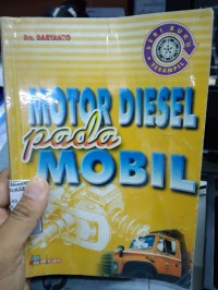 Motor Diesel pada Mobil
