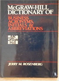 Image of McGrawaw-Hill Dictionary Of Business Acronyms, Initials and Abbreviations