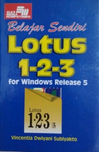 Belajar sendiri lotus 123 for windows release 5