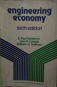 Engineering economy. 6th edition