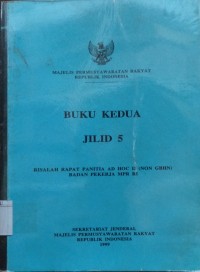 Majelis Permusyawaratan Rakyat Republik Indonesia Buku Kedua 5