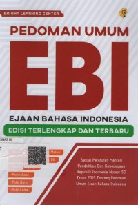 Image of Pedoman Umum EBI Ejaan Bahasa Indonesia