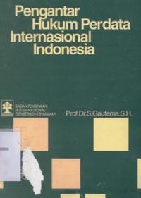Pengantar hukum perdata internasional Indonesia