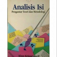 Analisis isi : pengantar teori dan metodologi