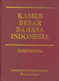 Kamus Besar Bahasa Indonesia, Ed 3