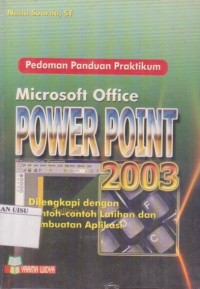 Pedoman panduan microsoft office power point 2003