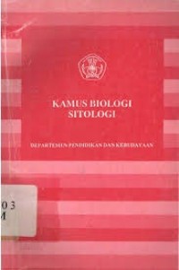 Image of Kamus Biologi sitologi