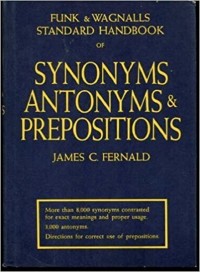 Standard Handbook of Synonyms Antonyms & Prepositions